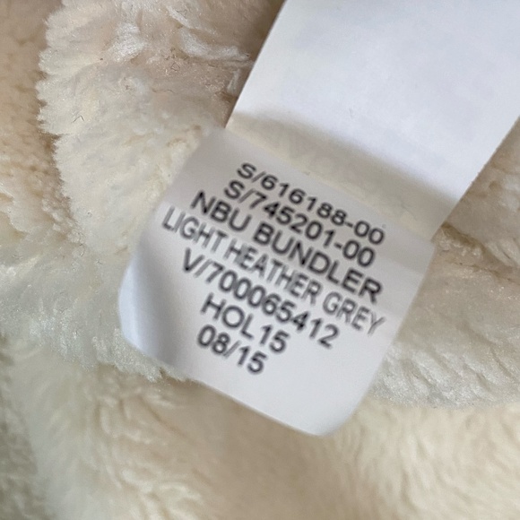 Gap Baby 3-6 mths Light Heather Grey Sherpa Lined Fleece Bundler-3-6 mths - Picture 13 of 13